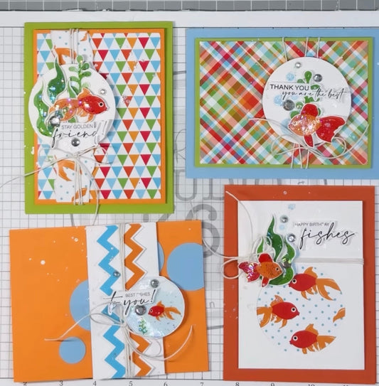 Catch Some Birthday Fishes! - Handmade Card Idea for Summer Birthdays