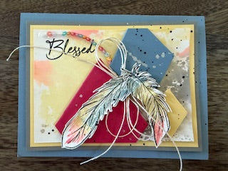 Blessed Feather Card
