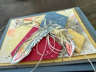 Blessed Feather Card