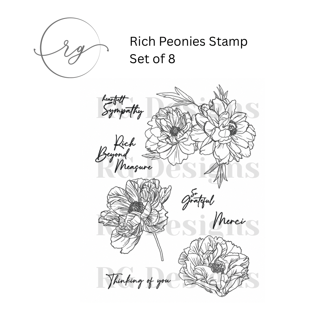 Rich Peonies Stamp Set
