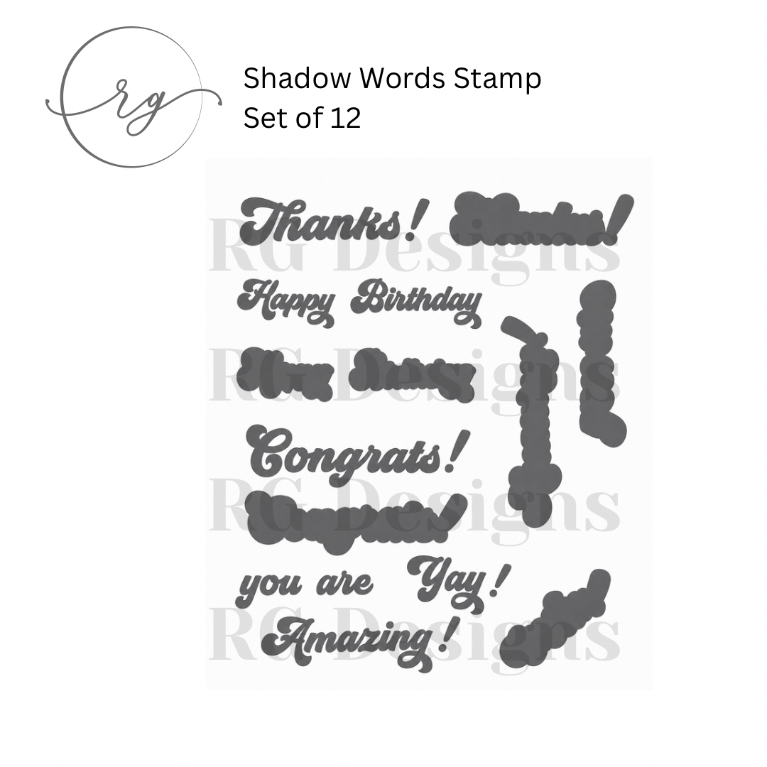 Shadow Words Stamp Set