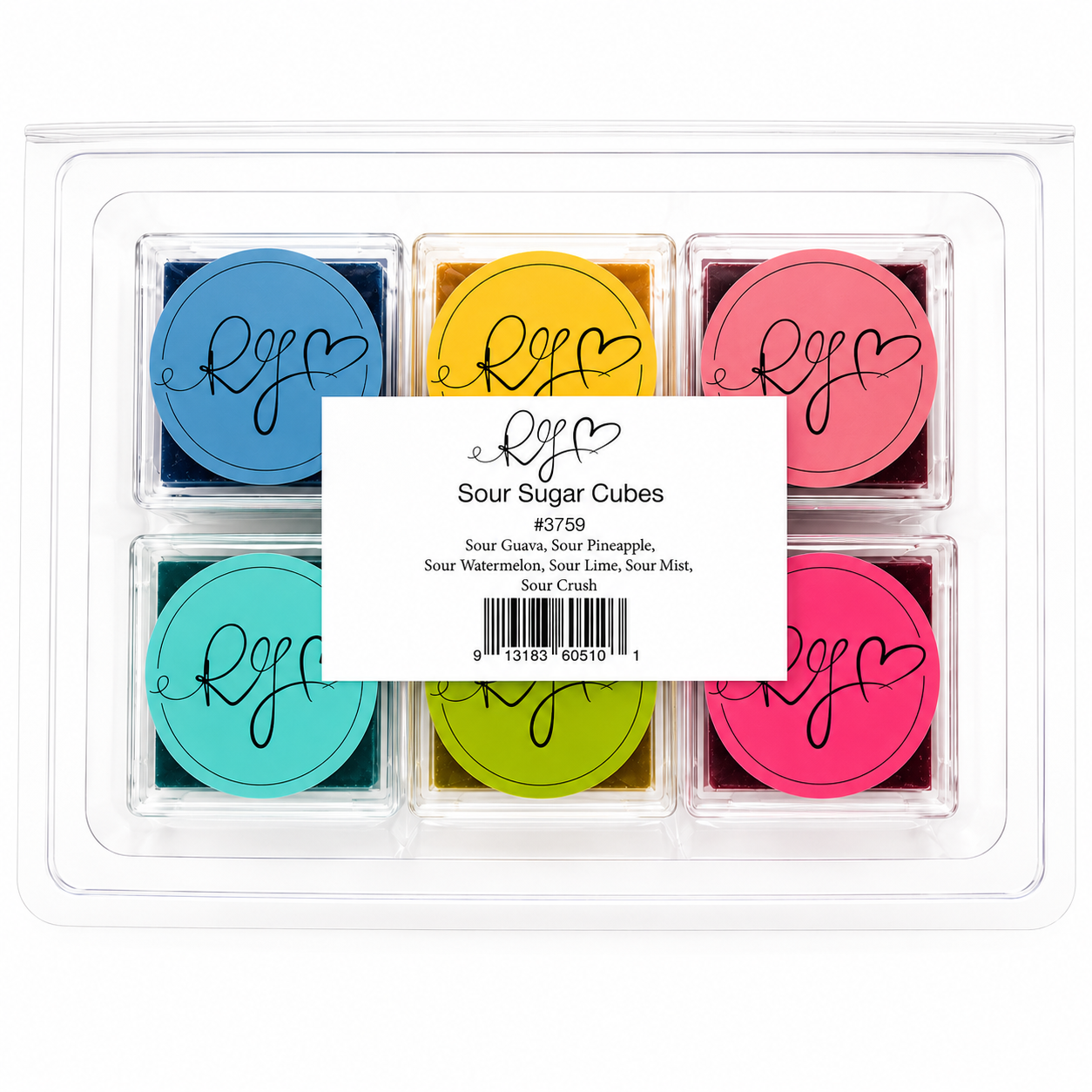 Sour Sugar Cubes (set of 6)