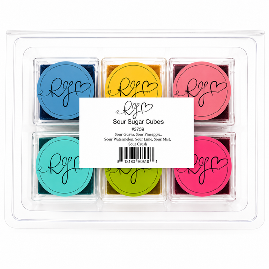 Sour Sugar Cubes (set of 6)