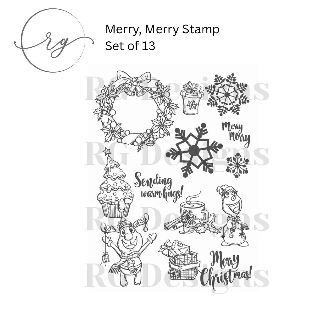 Merry, Merry Stamp Set