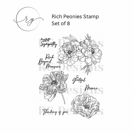 Rich Peonies Stamp Set
