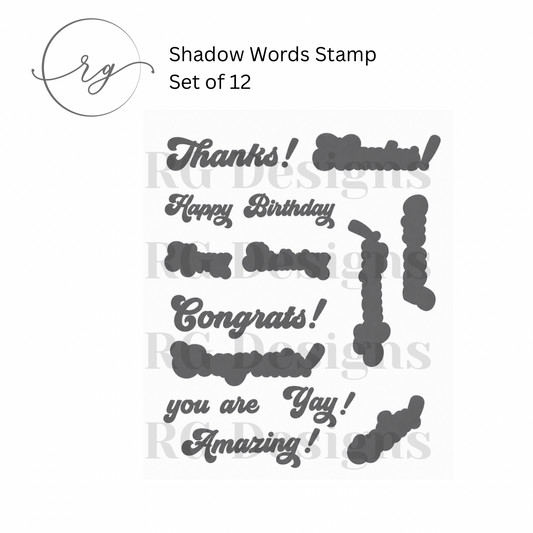 Shadow Words Stamp Set